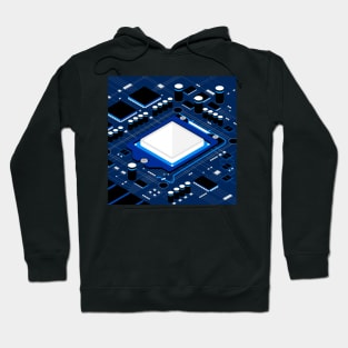 CPU And Circuits Computer Background Hoodie